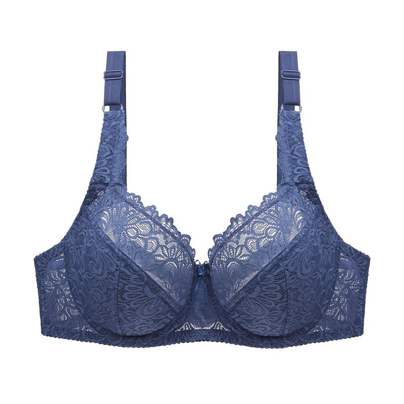 Adjustable Push-Up Bra with Lace