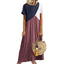 S/S Round Neck Long Dress