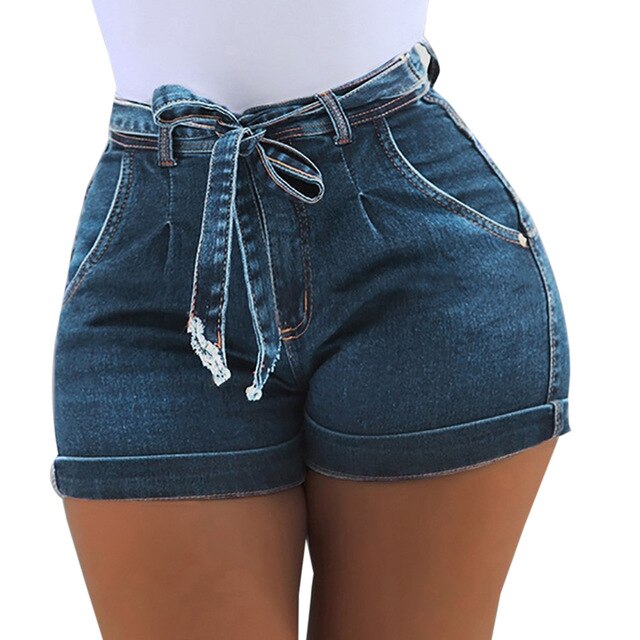 High Waist Denim Shorts