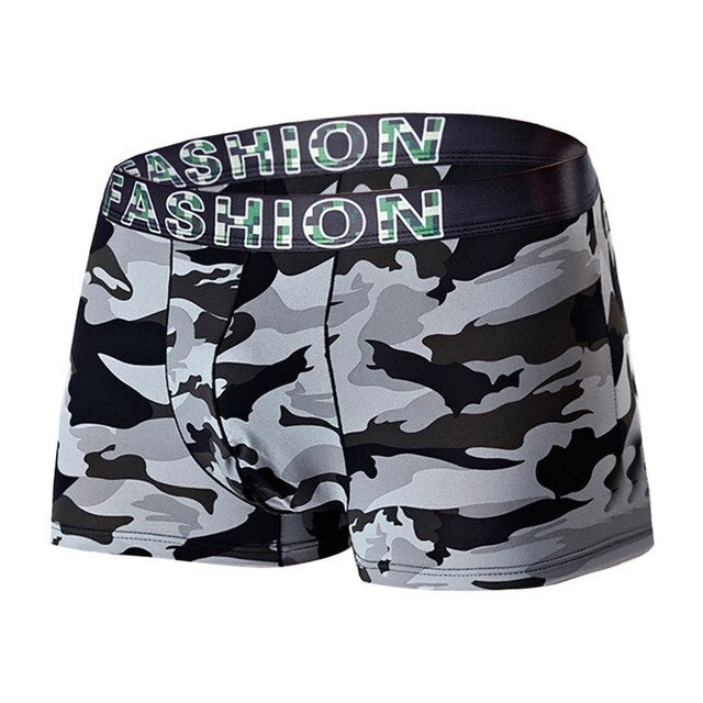 Printed Cotton Boxer Briefs