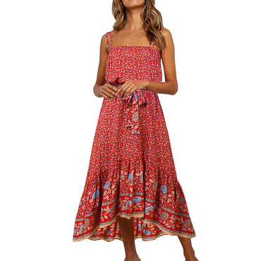 Vintage Floral Midi Dress