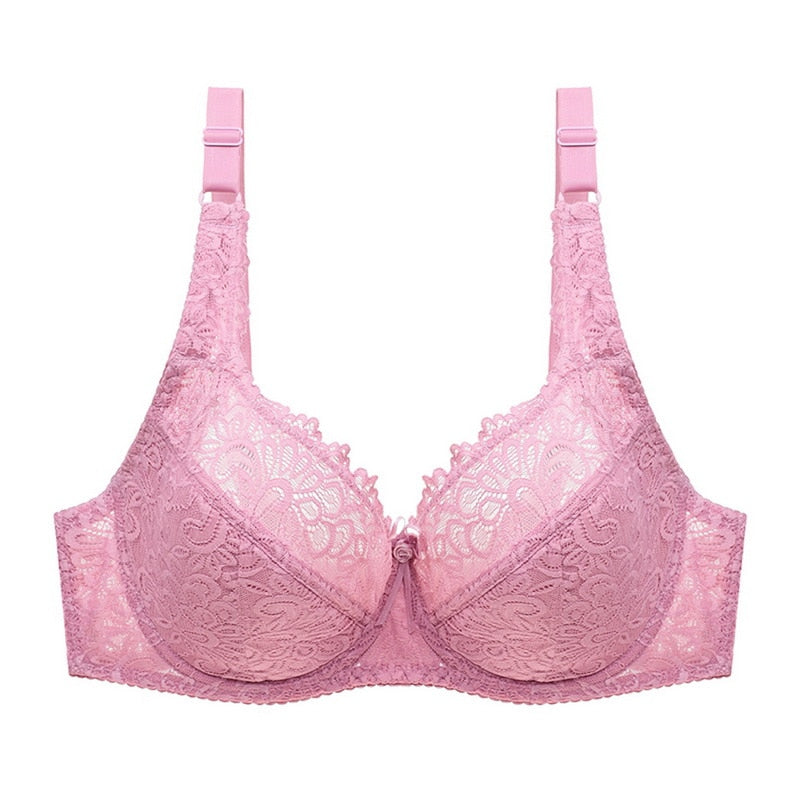 Adjustable Push-Up Bra with Lace