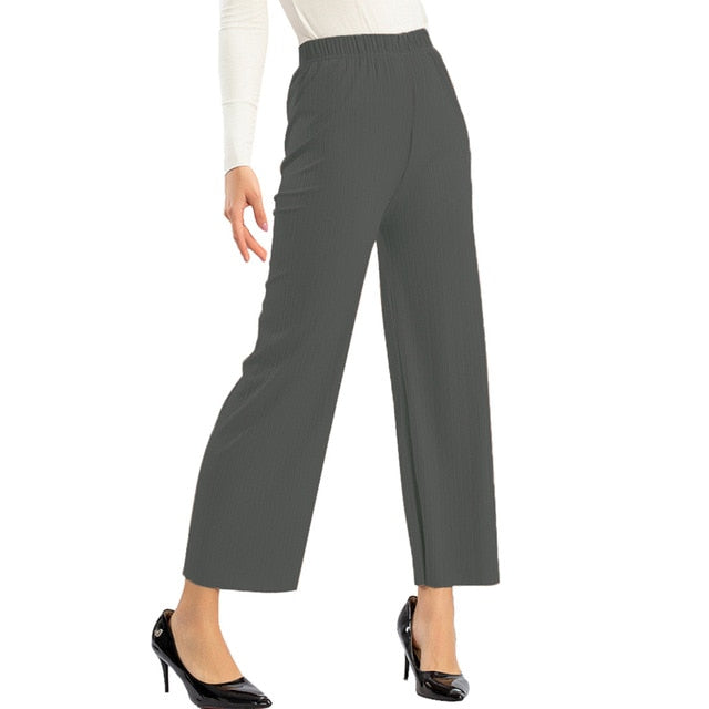 High Waist Wide Leg Pants