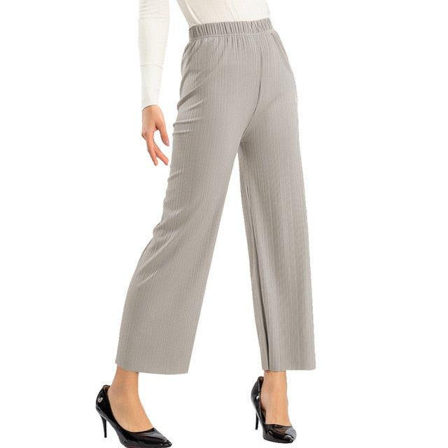 High Waist Wide Leg Pants